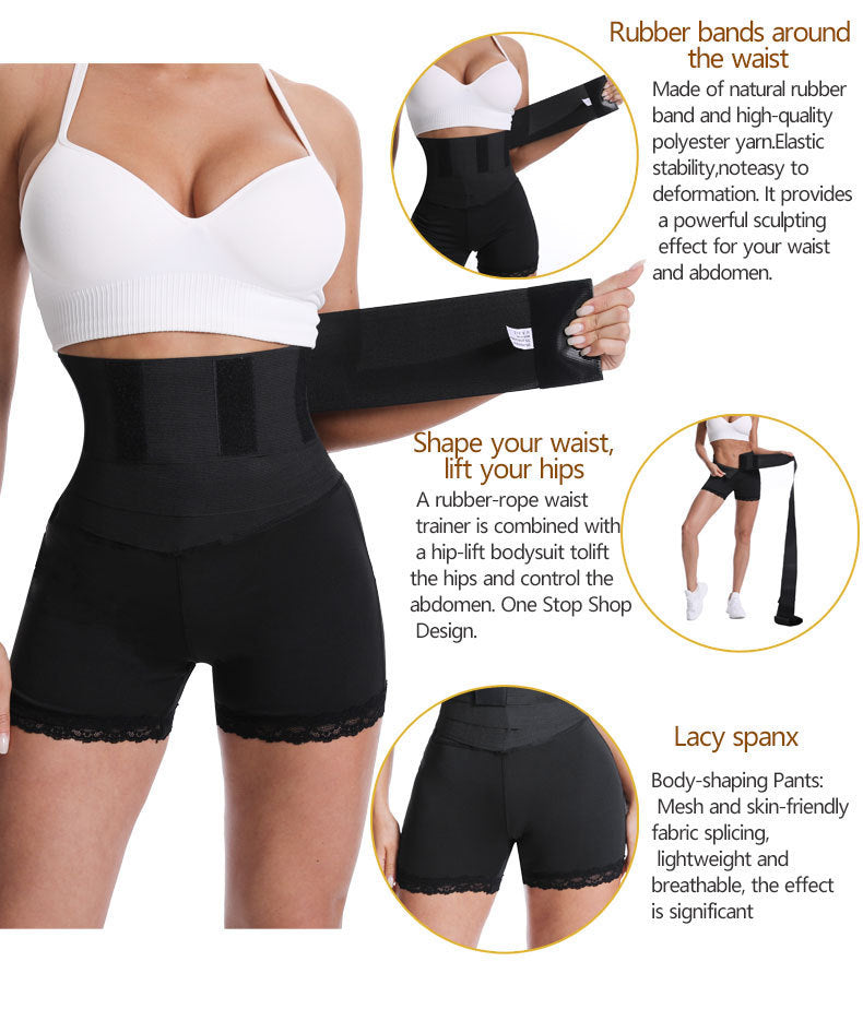 Culotte gainante de fitness – Sous-vêtement gainant taille haute sans couture pour femmes